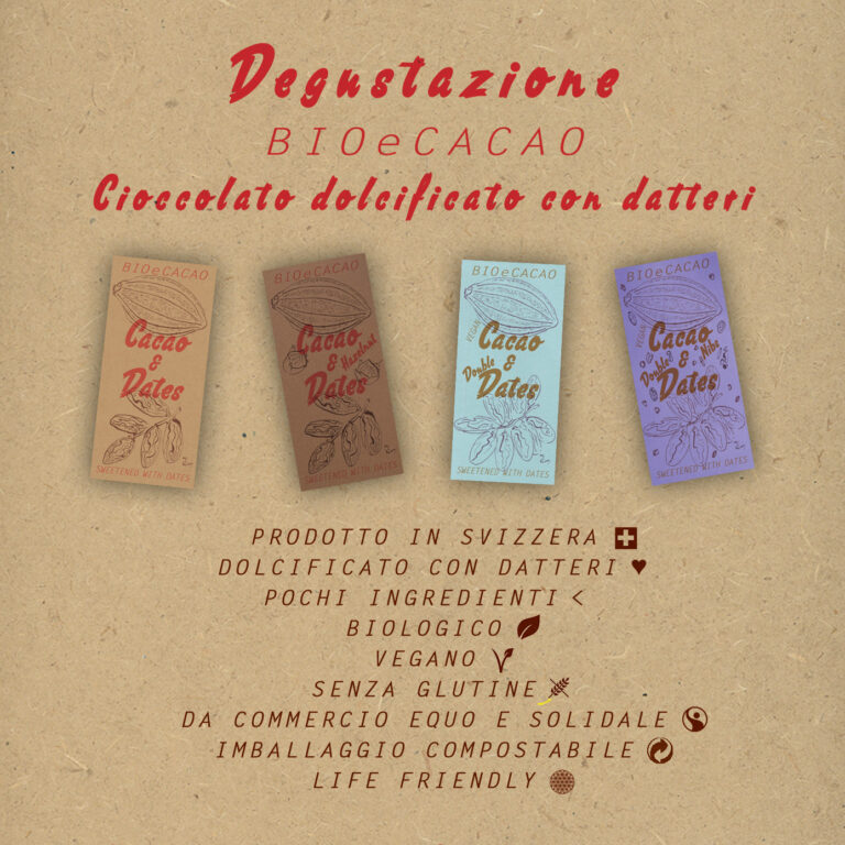 prima degustazione di BioeCacao in Ticino Presso BioCasa Ticino a Bellinzona con il 10% di sconto sugli acquisti♥