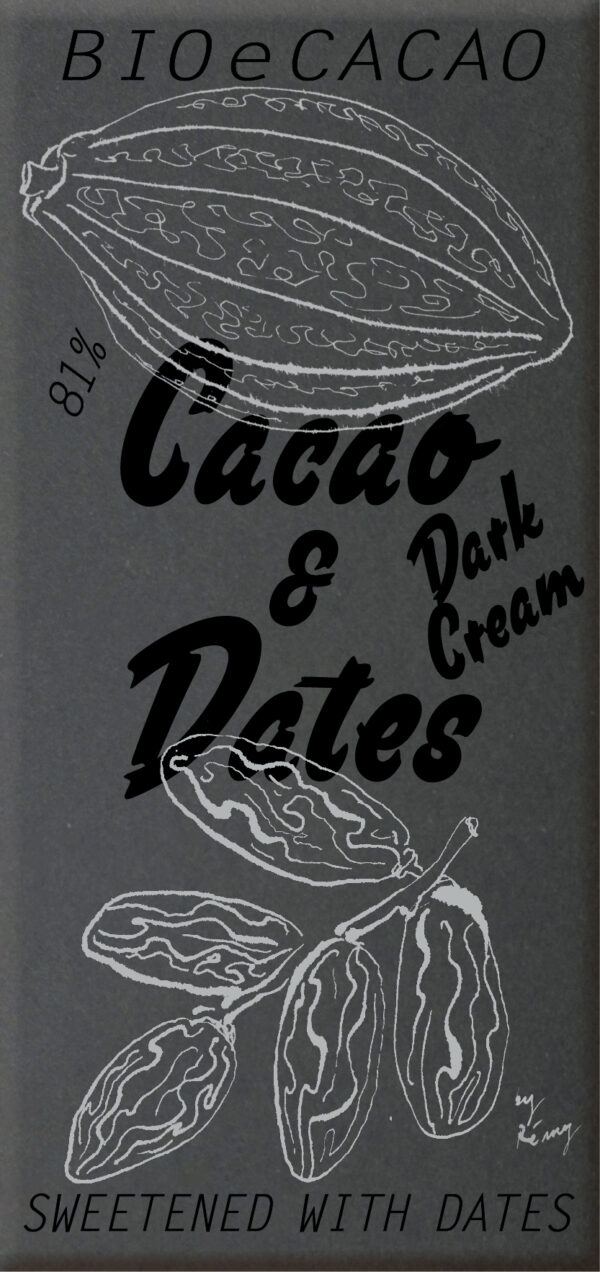 Cacao and Dates Dark Cream 81% (90g)