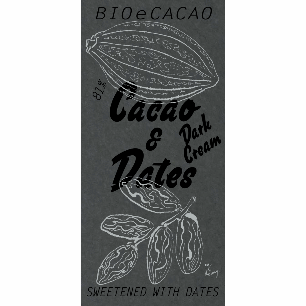 Cacao and Dates Dark Cream 81% (90g)