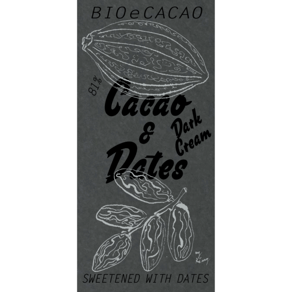 Cacao and Dates Dark Cream 81% (90g)